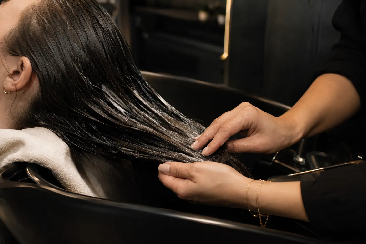 Ritual de tratamento capilar na Sommo Beauty House